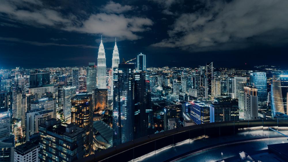 Kuala Lumpur by night, Malaysia wallpaper