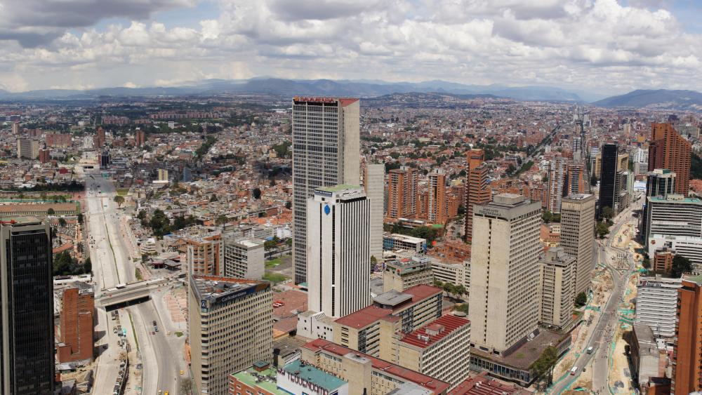 Panoramic of Bogotá, Colombia wallpaper