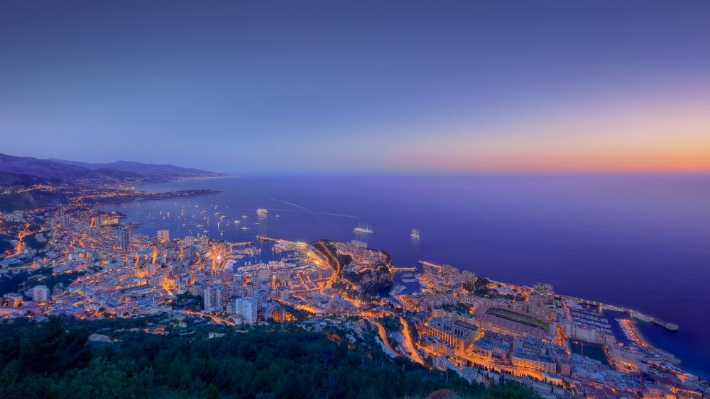 Monaco view wallpaper