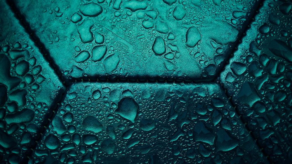 Wet Football wallpaper