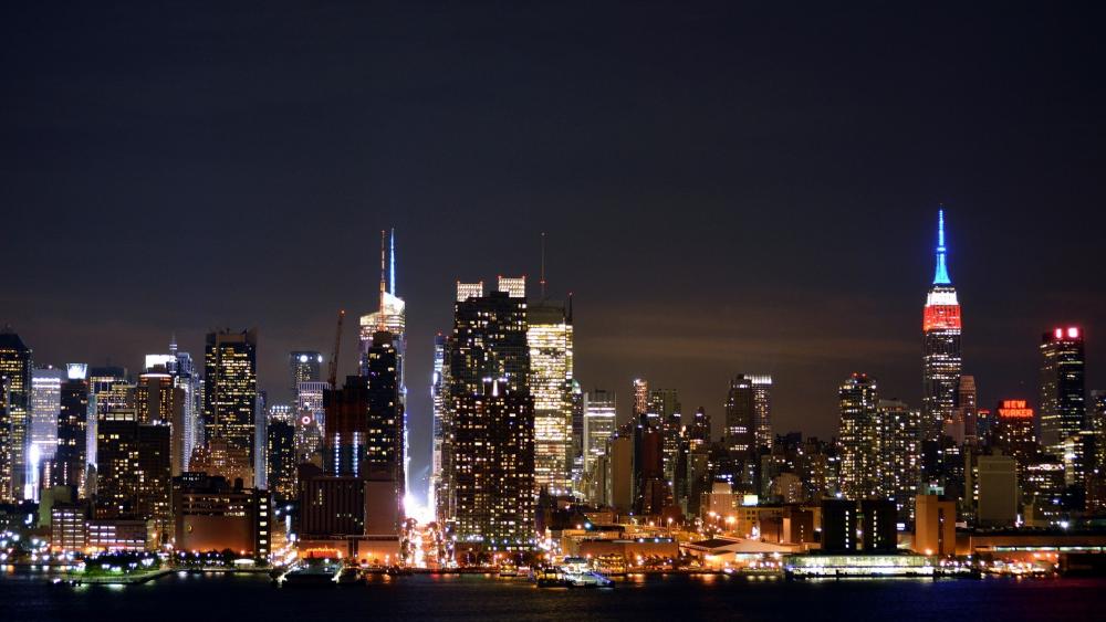New York City by night wallpaper