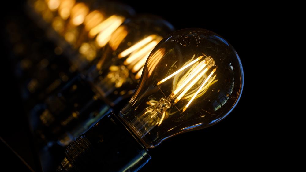 Light bulbs wallpaper