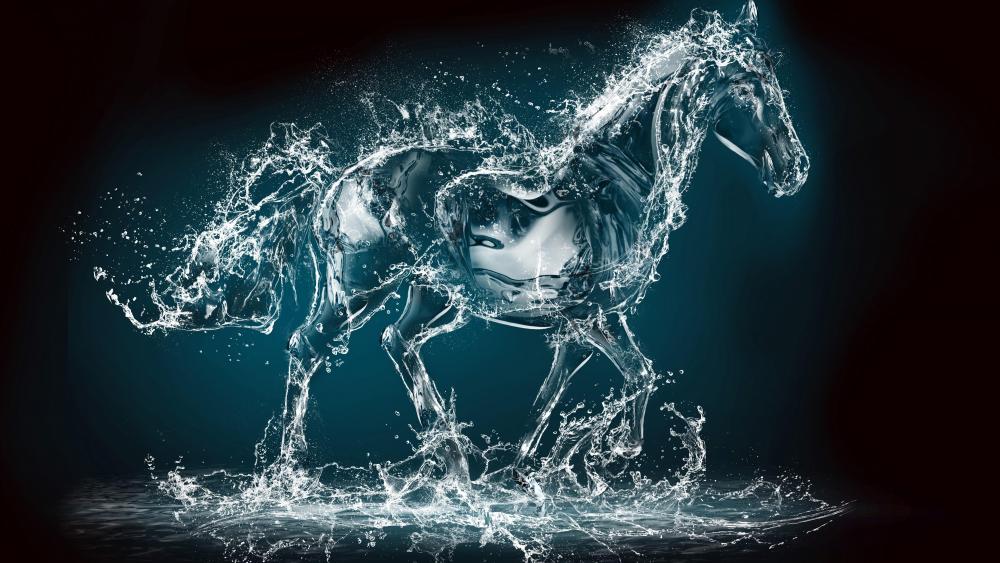 Water horse wallpaper