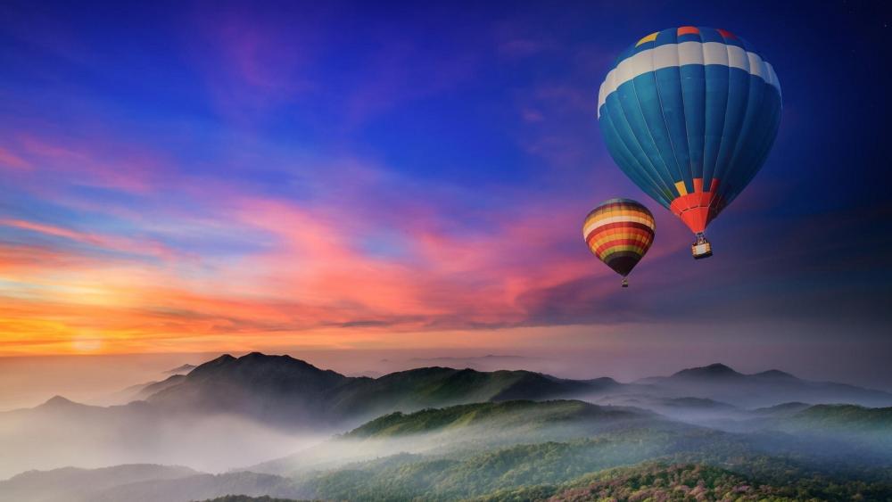 Hot air balloons wallpaper