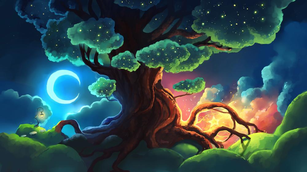 Magical tree wallpaper