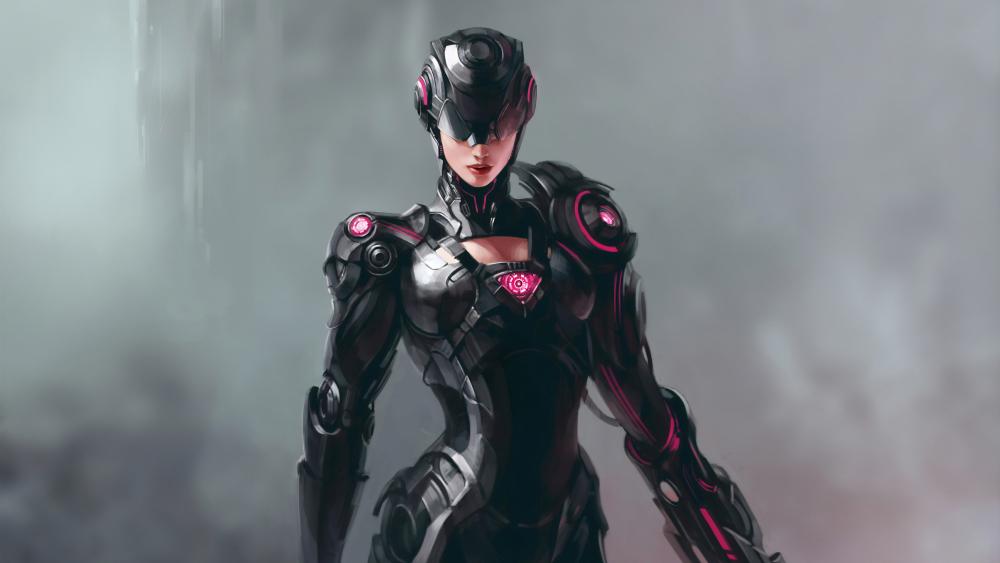 Cyberpunk woman wallpaper