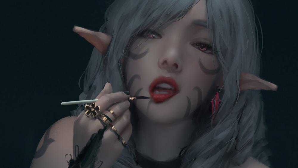 Elvish vampire wallpaper