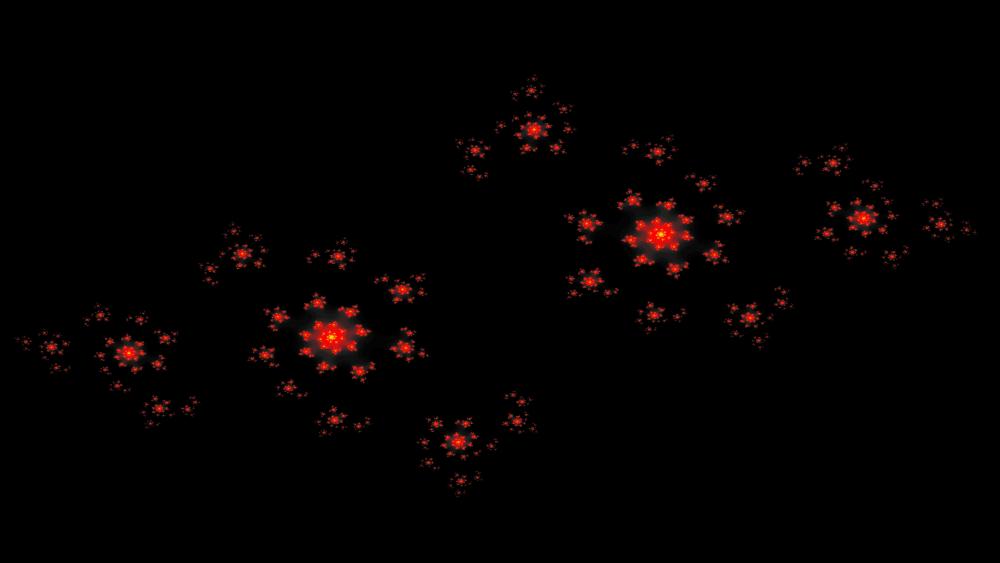 Red fractals wallpaper