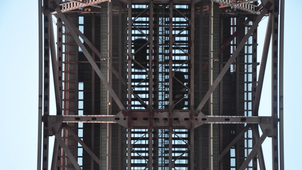 Underneath the 25 de Abril Bridge wallpaper