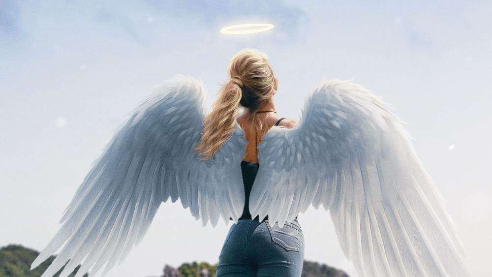 Angel girl wallpaper