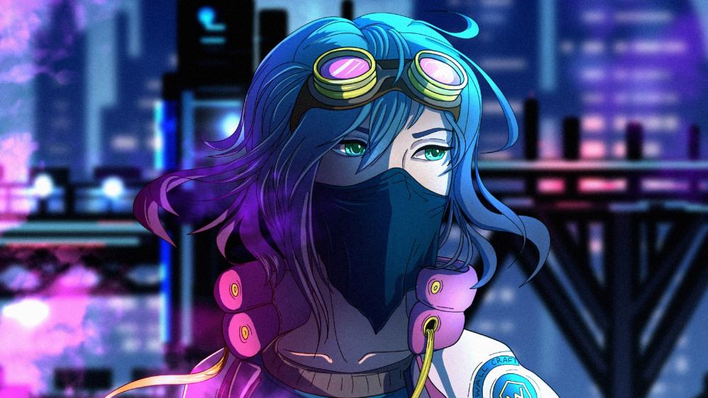 Blue Hair Girl wallpaper
