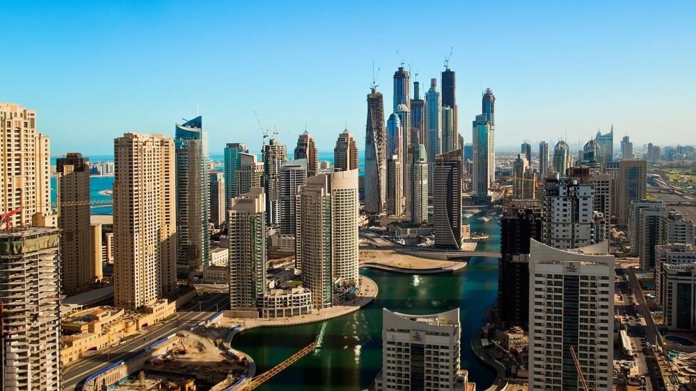 Dubai cityscape wallpaper
