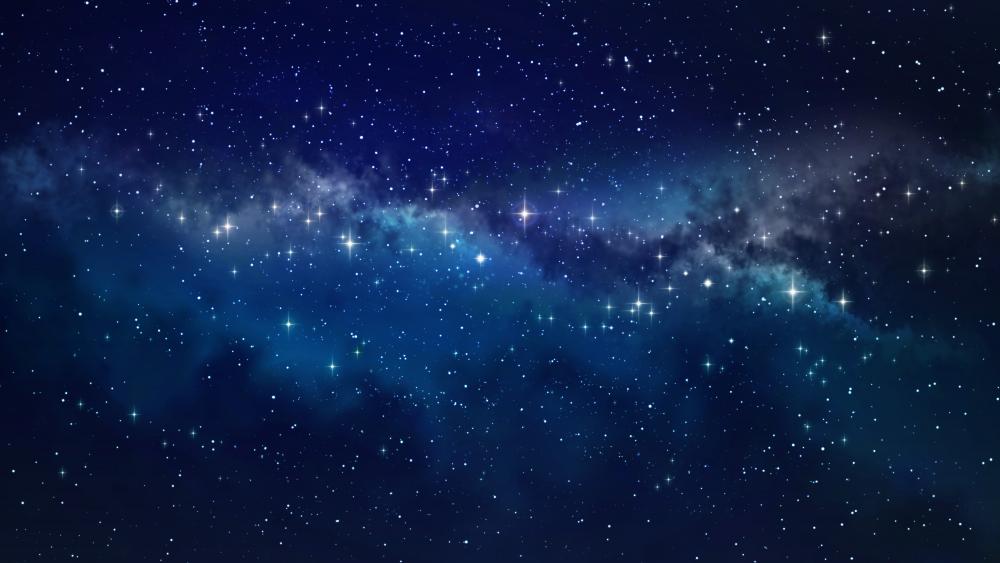 Starry night sky wallpaper