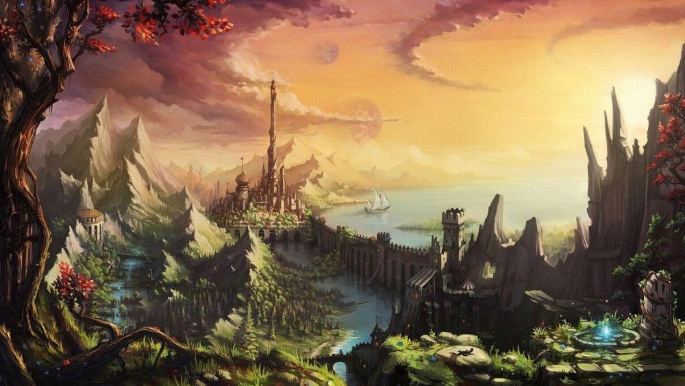 Fantasy island wallpaper