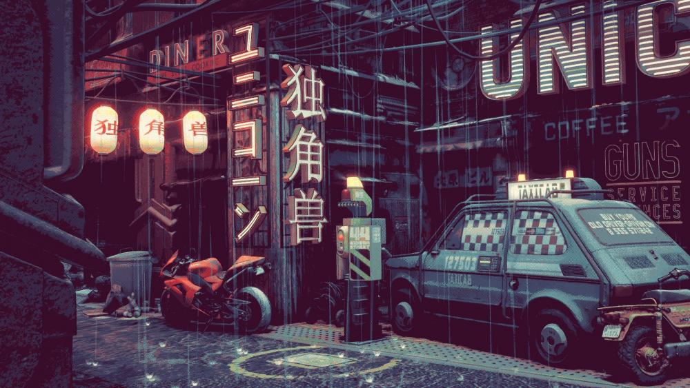 Pixel art wallpaper