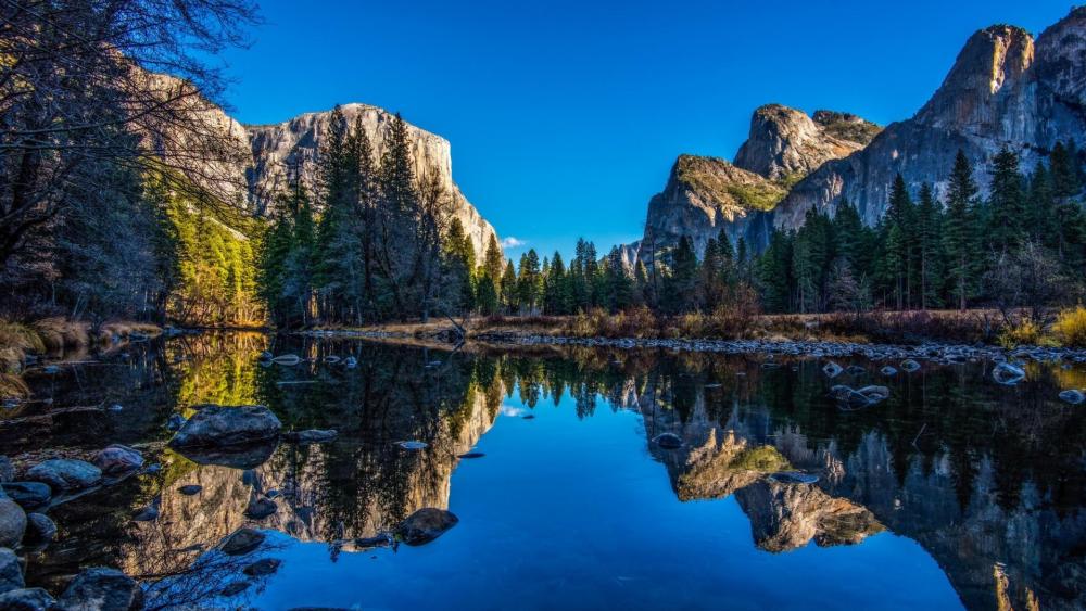 Yosemite reflection wallpaper