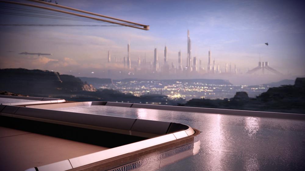 Future City in Andromeda  wallpaper