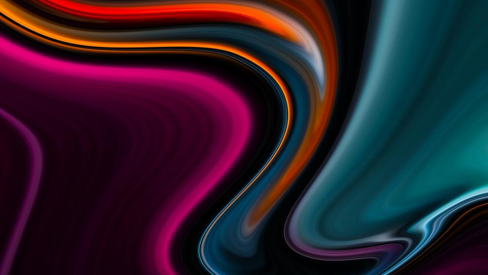 Color flowing wallpaper