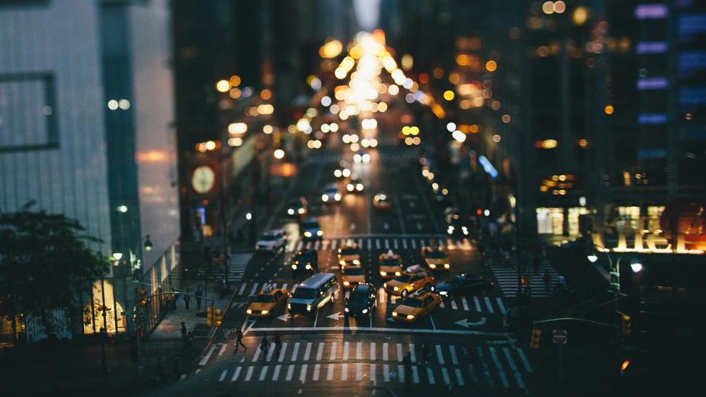New York Tilt–shift photography wallpaper