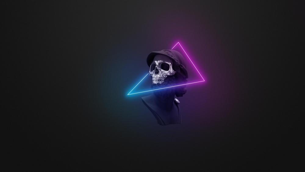 A Bust With a Skull wallpaper