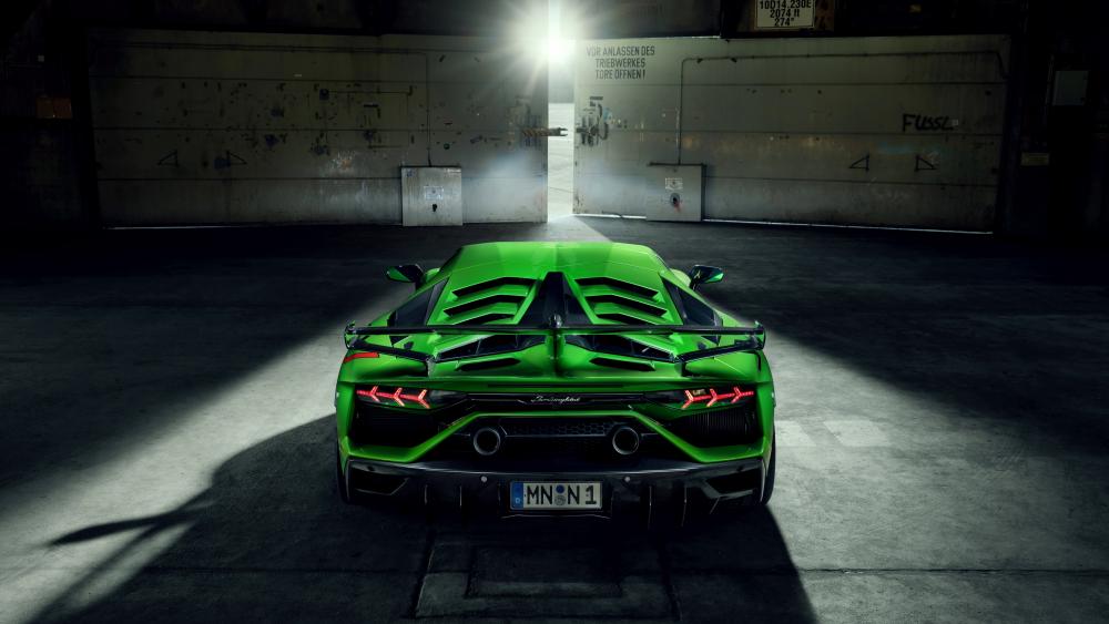 Novitec Lamborghini Aventador SVJ 2019 rear view wallpaper