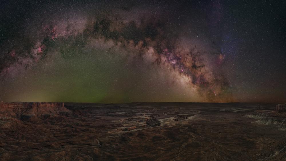 Green River Overlook by night (Canyonlands) wallpaper