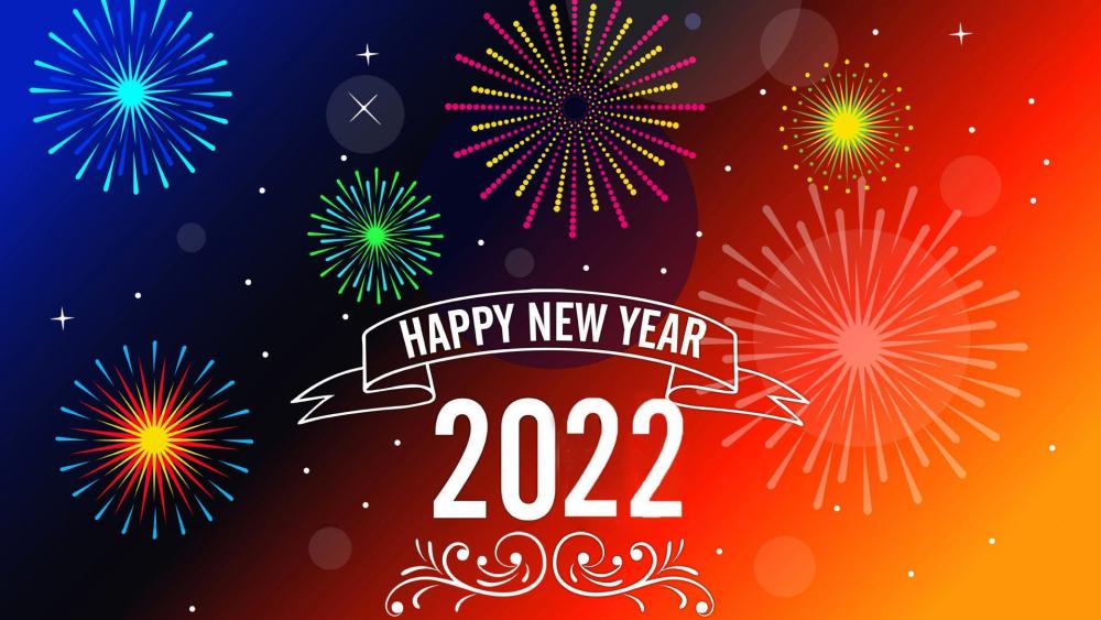 2022 Happy New Year wallpaper