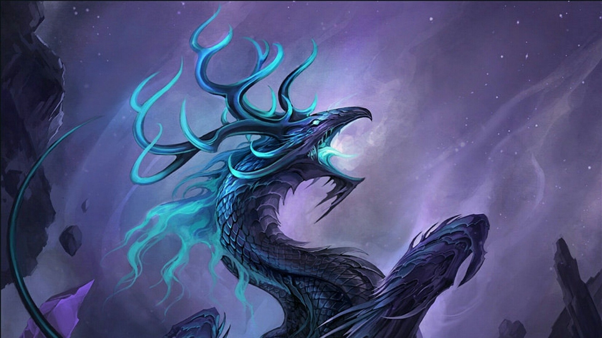 Download Ice dragon wallpaper - backiee