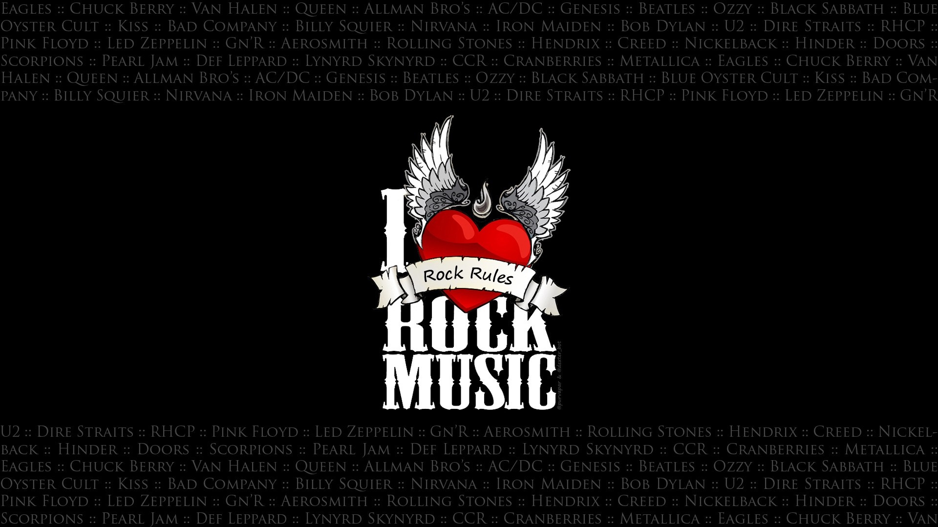I Love Rock Music wallpaper - backiee