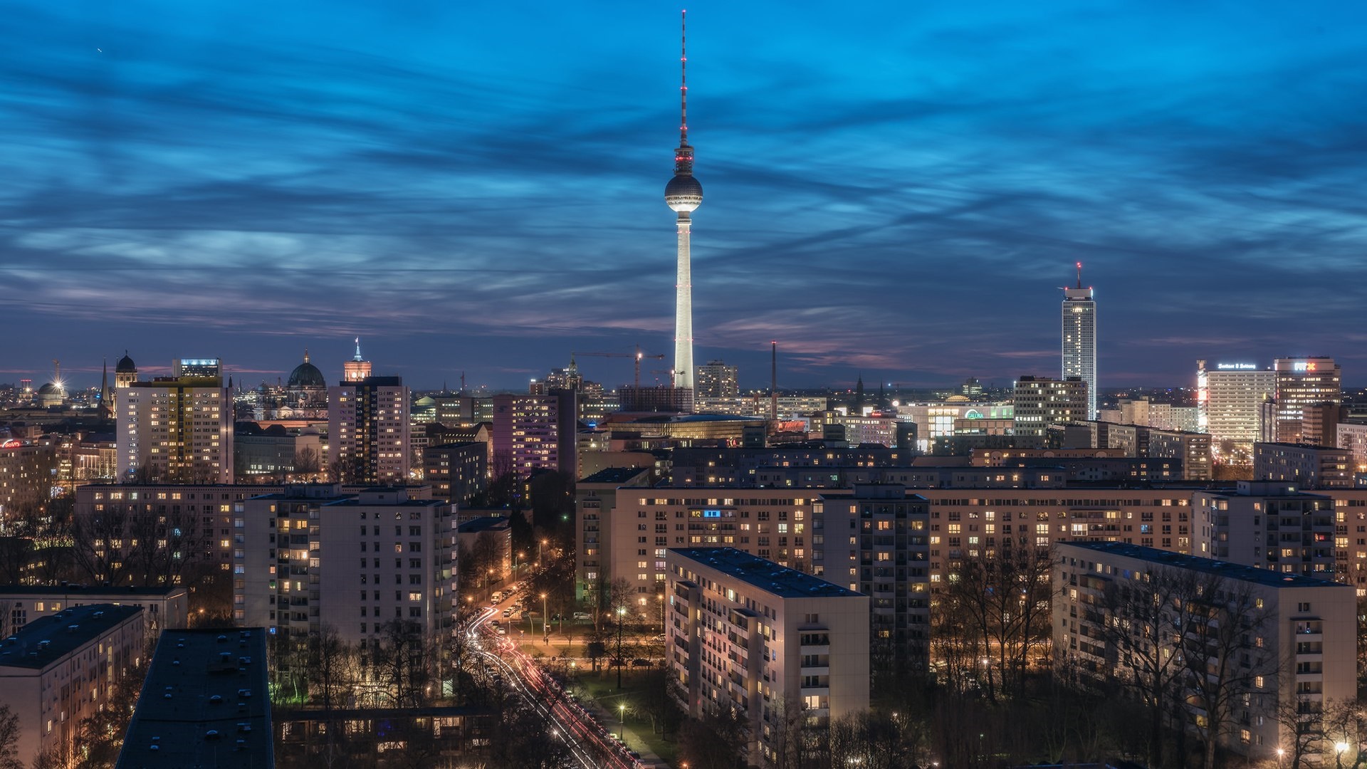 Berlin city skyline wallpaper - backiee