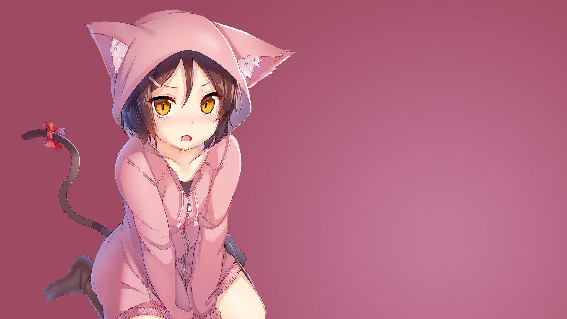 Pink Anime Cat Girl HD Wallpaper - backiee - Free Ultra HD ...