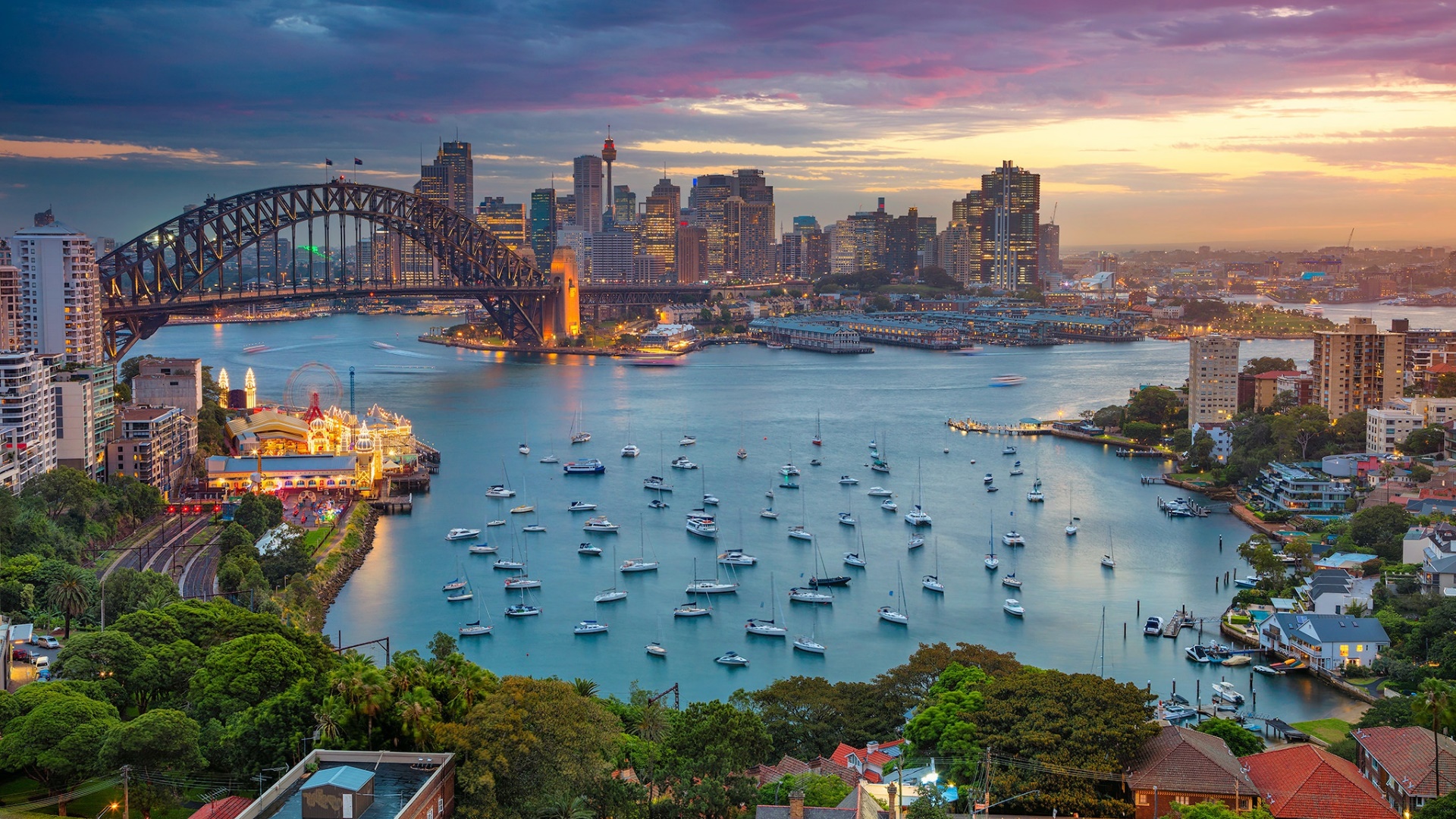 Sydney, Musical Theatre, Sydney Opera House, Harbour Bridge, sunset,  evening, HD wallpaper | Peakpx