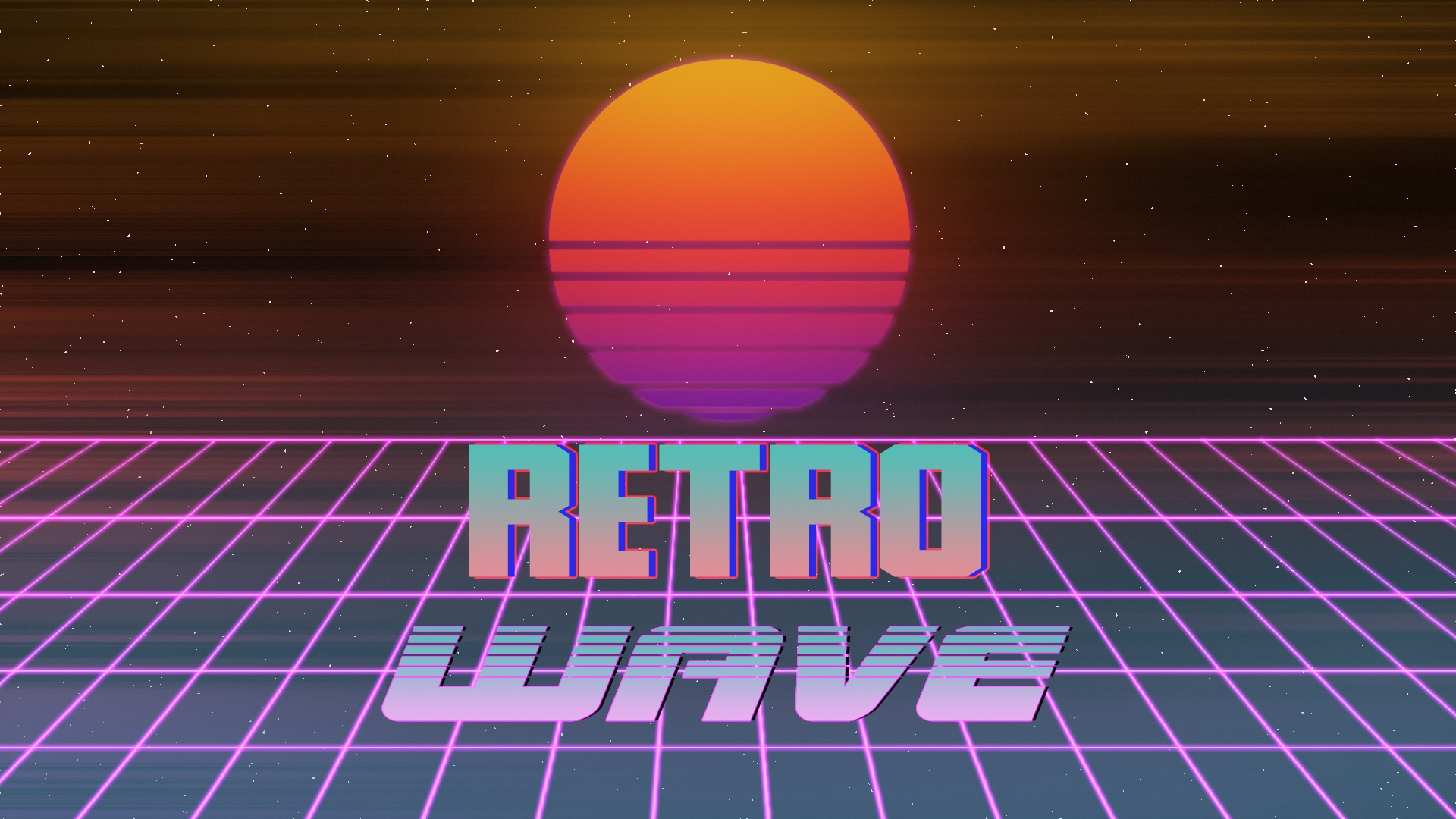 Retrowave and sun wallpaper - backiee