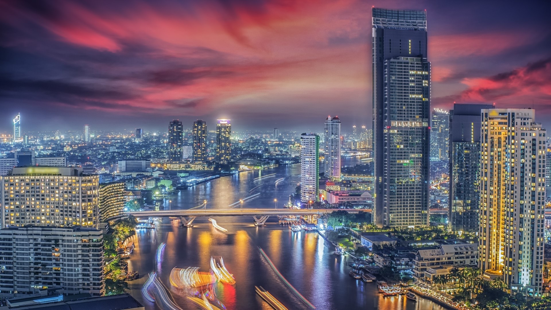 Bangkok Timelapse Photography Wallpaper - Backiee