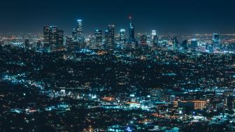 Luminous city (Los Angeles) wallpaper