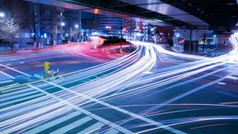 Long-Exposure at a Tokyo Intersection wallpaper