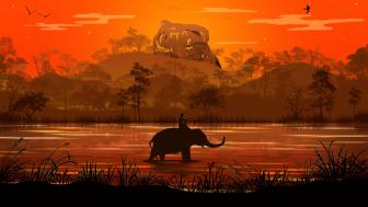 Elephant ride in Sigiriya wallpaper