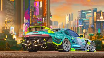 Cyberpunk car wallpaper