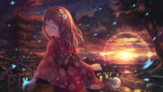 Japanese anime girl wallpaper
