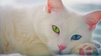 different-colored eyes wallpaper