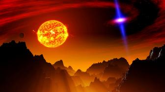 Quasar planet wallpaper