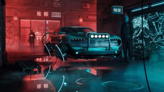 Cyber car wallpaper