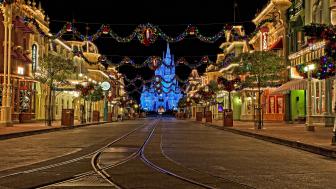 Disneyland at Christmas wallpaper