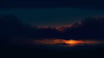 Fantasy sunset wallpaper