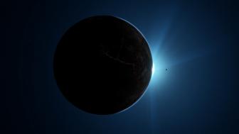 Earthlike planet sunrise wallpaper