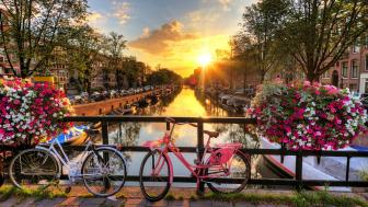 Spring in Amsterdam wallpaper
