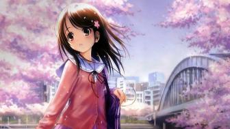 Cute anime girl wallpaper