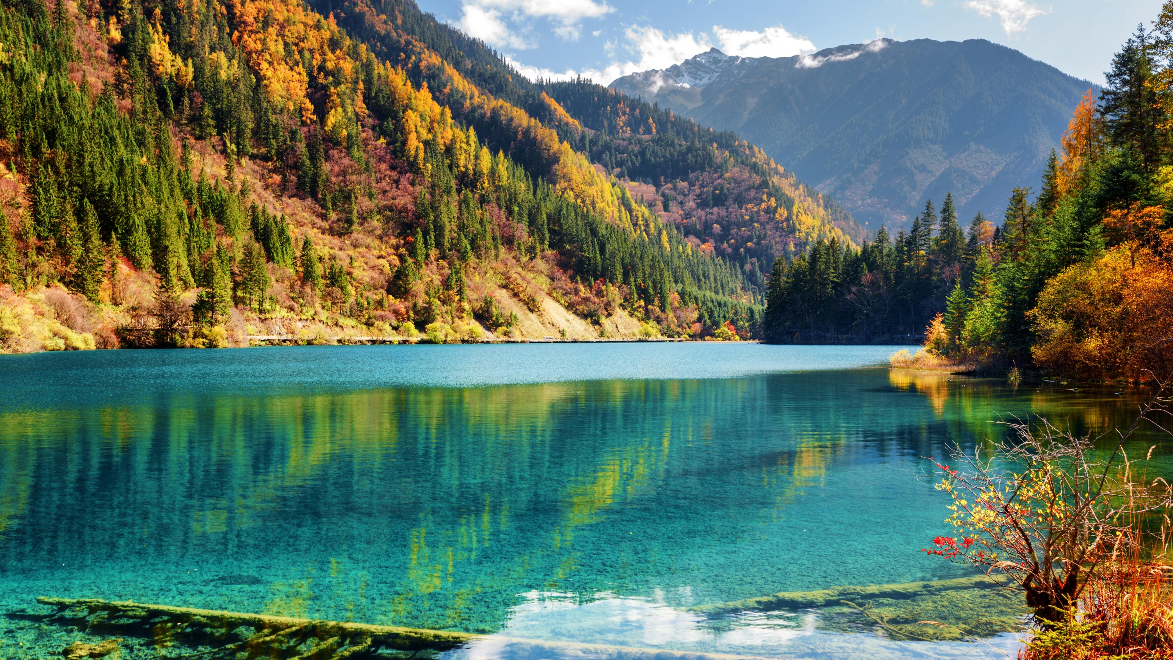 Jiuzhaigou Valley At Fall Wallpaper Backiee