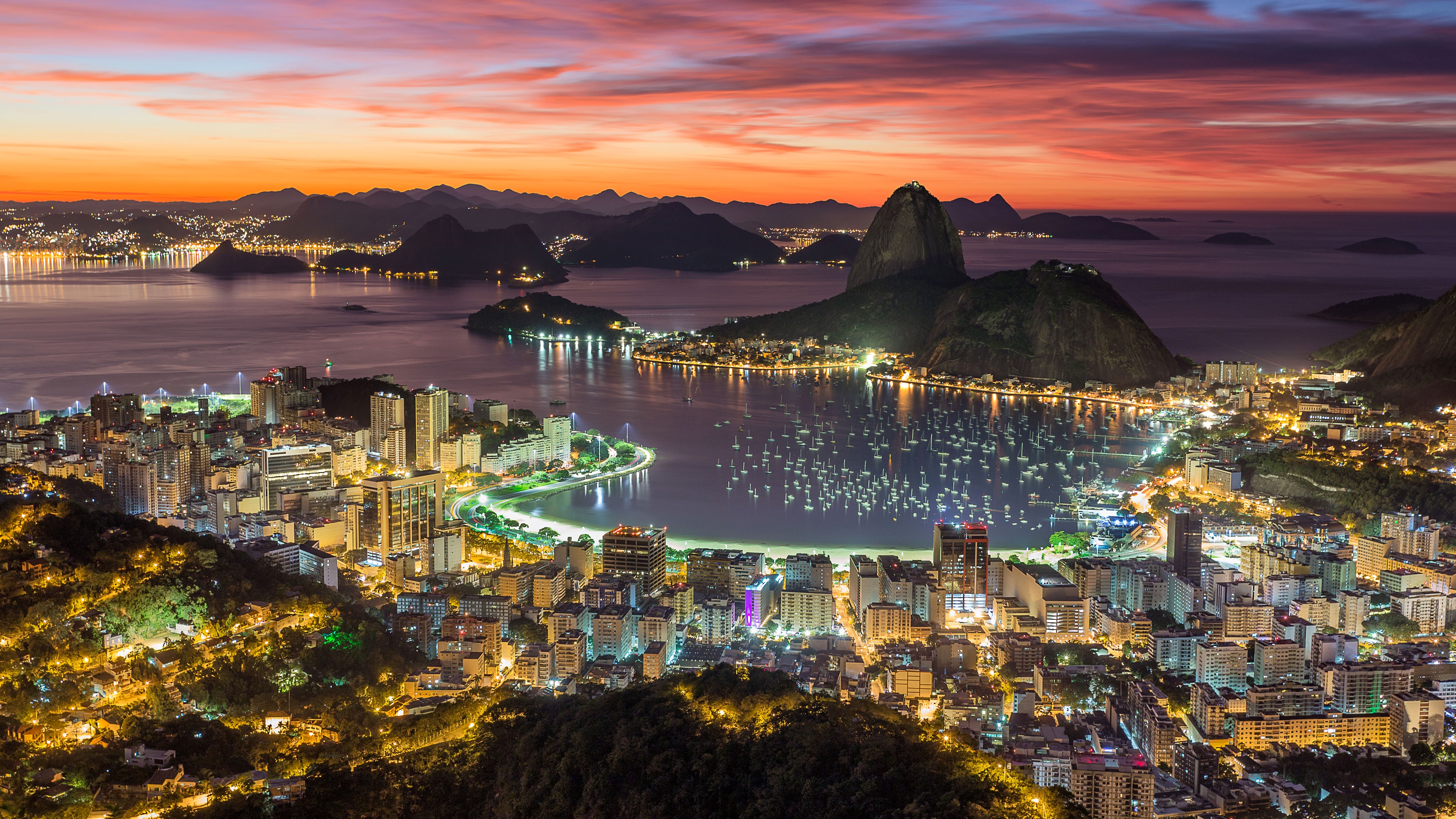 Rio de Janeiro at sunrise wallpaper - backiee
