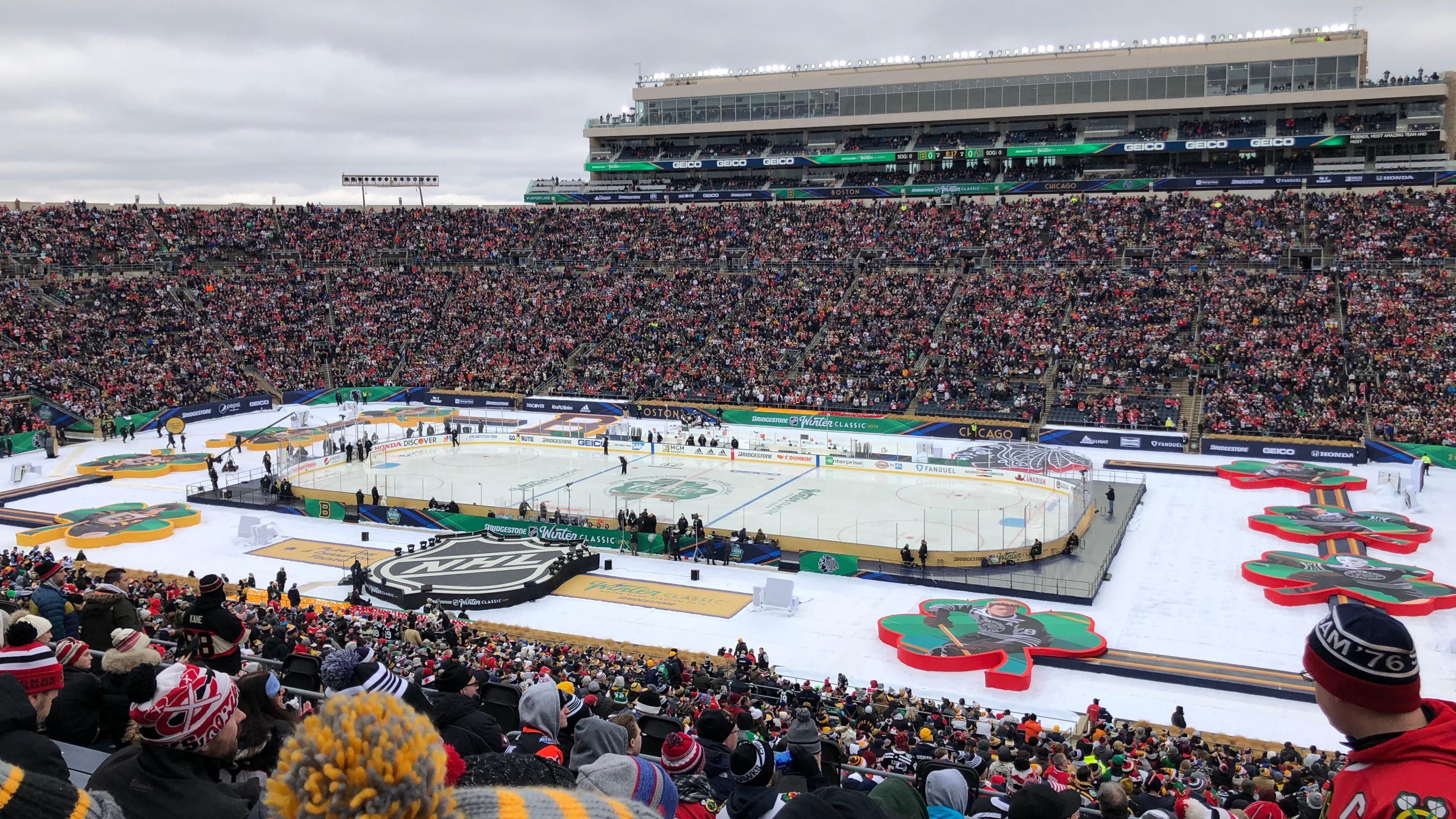 The 2019 Winter Classic at Notre Dame Stadium wallpaper backiee